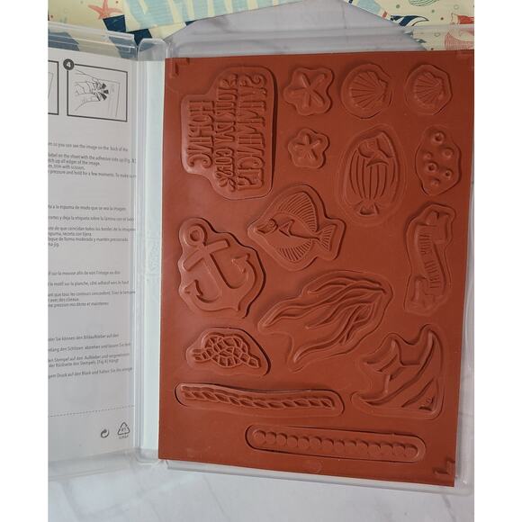 Stampin Up SEASIDE SHORE Stamp Set & BY THE SHORE 6x6 DSP - 12pcs - Picture 4 of 10